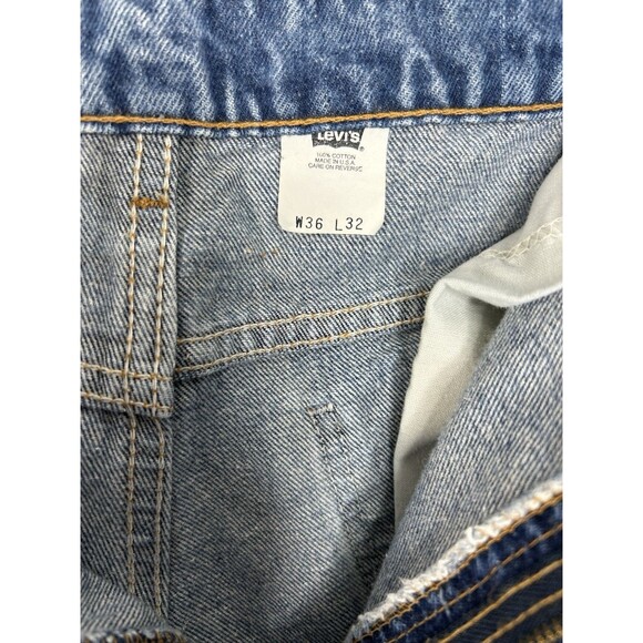 VTG 90s Levi's 517 Orange Tab Bootcut Denim Jeans Men 36x32 Made USA 1997 - Picture 10 of 10